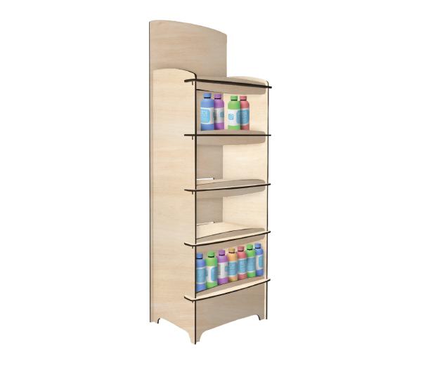 Houten Flatline schappendisplay