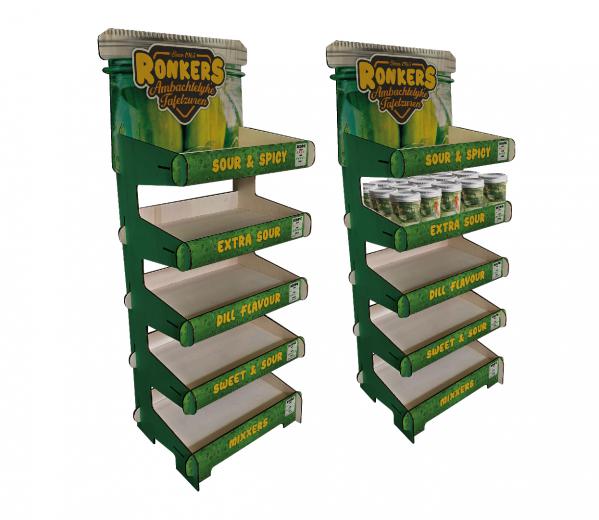 Houten schappendisplays & kasten