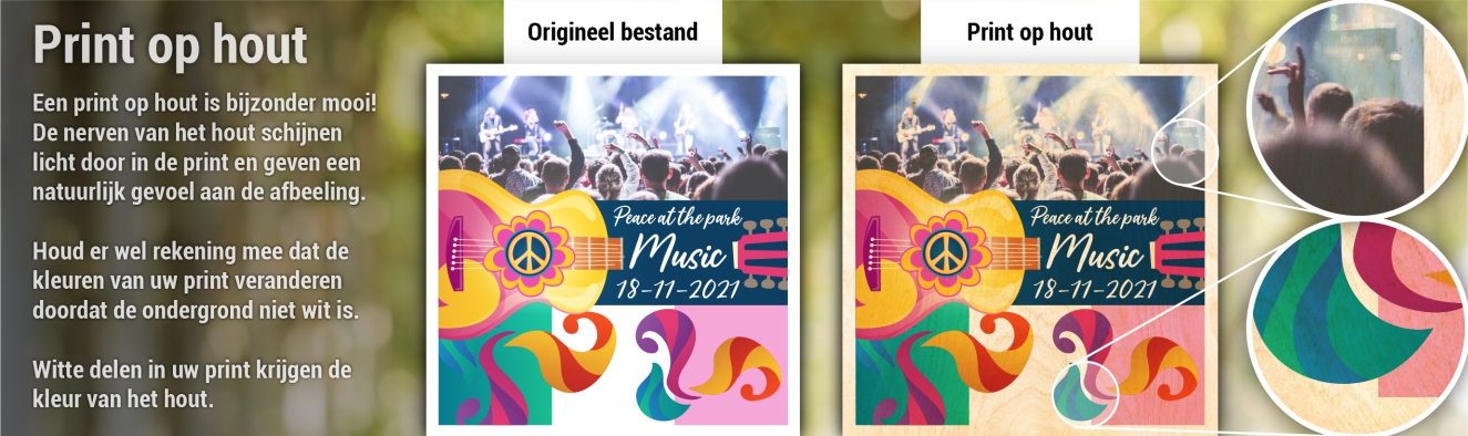 Open folderhouder van hout