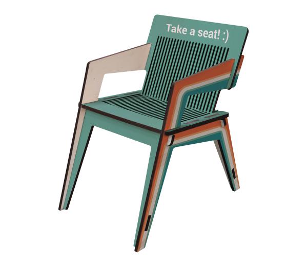 Houten stoelen, krukjes en banken