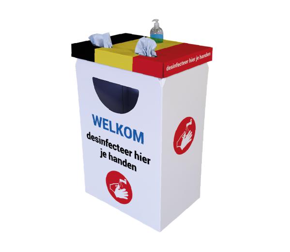 Desinfectie balie station tegen corona